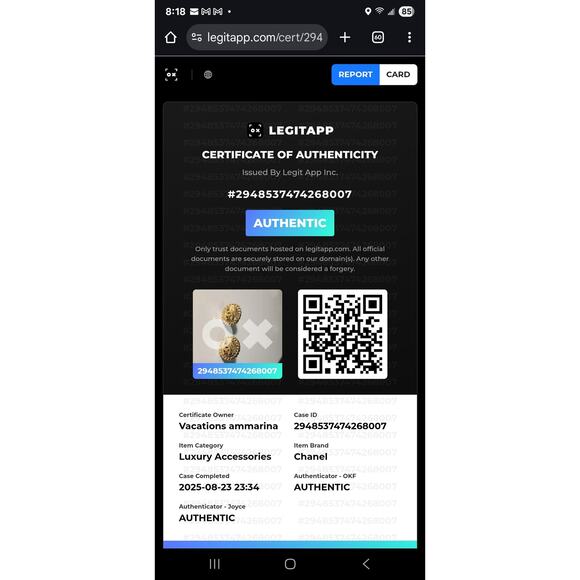 US BASED Authentic Vintage CHANEL Clip On Gold Tone Double CC Earrings - Picture 2 of 9